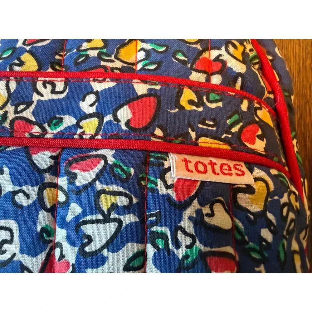 Vintage Totes Commuter Creations Quilted Cosmetic Bag & Hanging Organizer Set